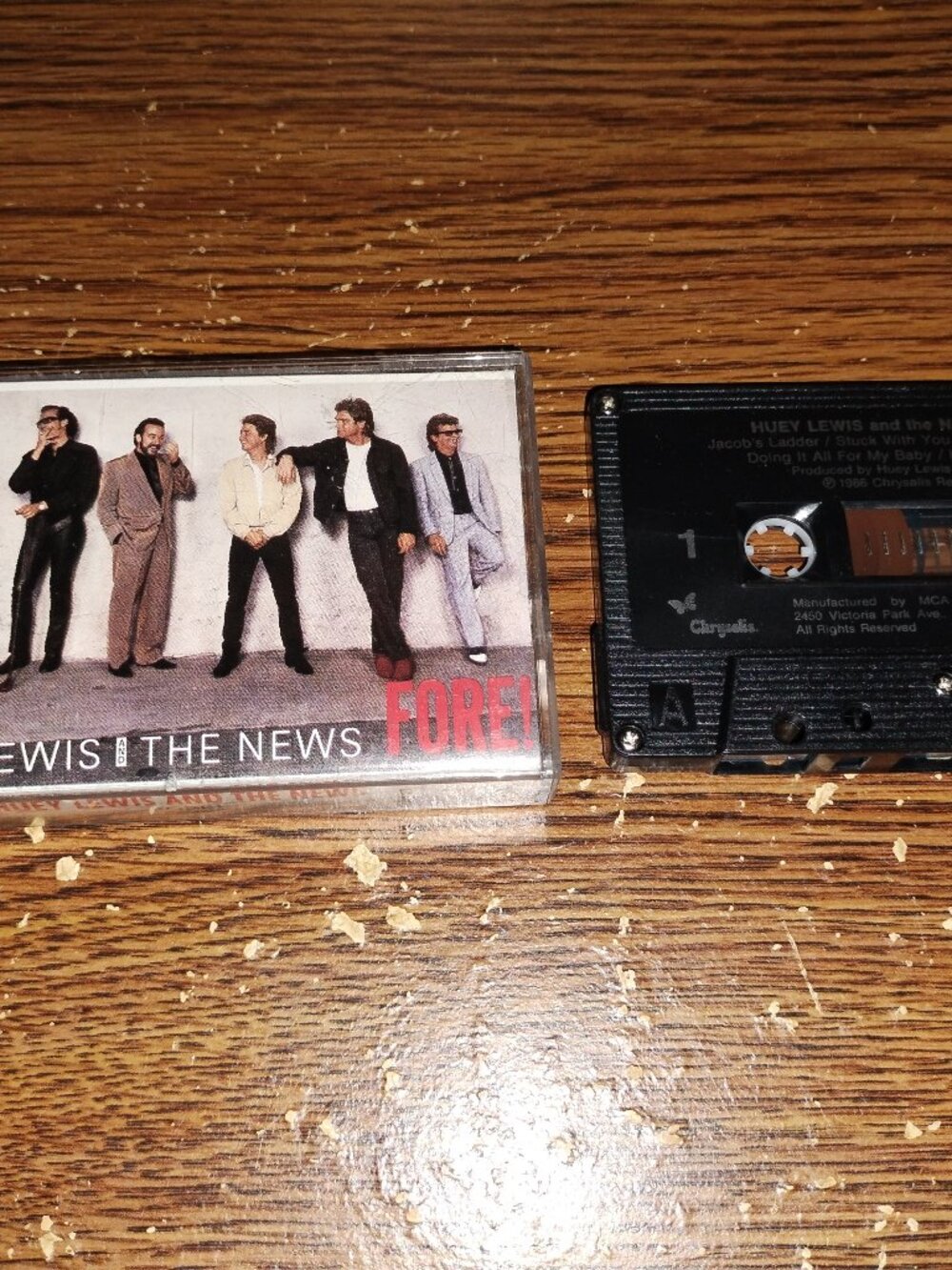 Huey Lewis and the news - Fore! on cassette (Chrysalis Records, 1986)